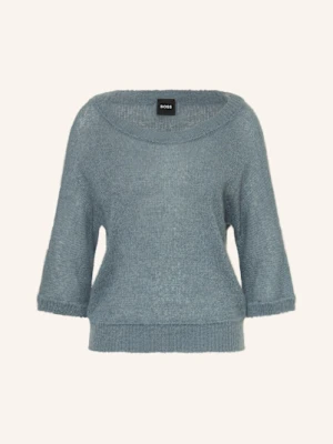 Boss Sweter Z Alpaki Fancer Z Rękawami 3/4 blau