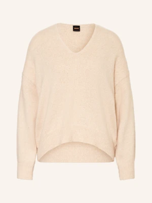 Boss Sweter Z Dodatkiem Alpaki beige