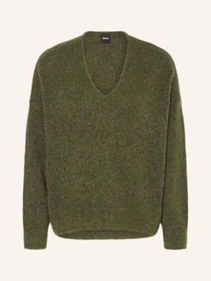 Boss Sweter Z Dodatkiem Alpaki gruen