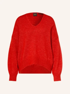 Boss Sweter Z Dodatkiem Alpaki rot CZERWONY