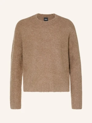 Boss Sweter Z Dzianiny Bouclé Febisana braun