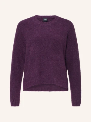Boss Sweter Z Dzianiny Bouclé Febisana lila FIOLETOWY