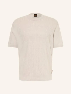 Boss Sweter Z Dzianiny Kajordino Z Lnem grau