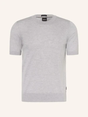 Boss Sweter Z Dzianiny Umauro grau SZARY