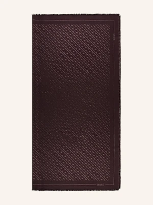 Boss Szal Z Błyszczącą Przędzą rot