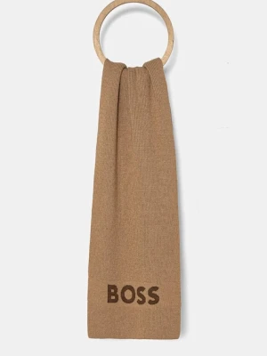 BOSS szalik z domieszką wełny