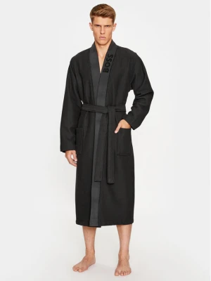 Boss Szlafrok Waffle Kimono 50469787 Czarny