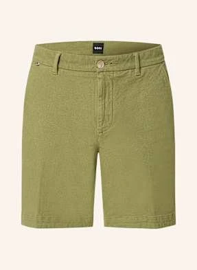 Boss Szorty Chinosy Slim Fit gruen