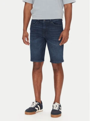 BOSS Szorty jeansowe Delaware Shorts Bo 50537815 Granatowy Slim Fit