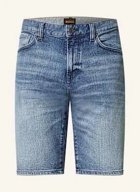 Boss Szorty Jeansowe Re.Maine Regular Fit blau