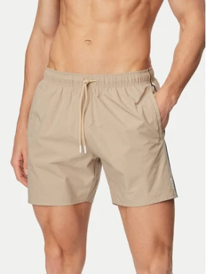 BOSS Szorty kąpielowe Iconic 50491594 Beżowy jasny Regular Fit
