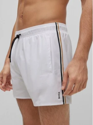 Boss Szorty kąpielowe Iconic 50491594 Biały Regular Fit