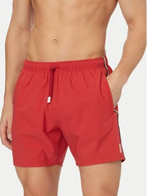 BOSS Szorty kąpielowe Iconic 50491594 Czerwony ciemny Regular Fit