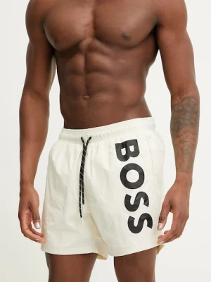 BOSS szorty kąpielowe kolor beżowy 50514502