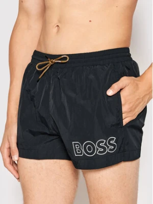 Boss Szorty kąpielowe Mooneye 50469280 Czarny Regular Fit