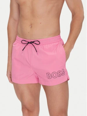 BOSS Szorty kąpielowe Mooneye 50469280 Różowy Regular Fit