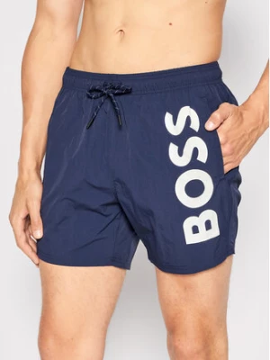 Boss Szorty kąpielowe Octopus 50469602 Granatowy Regular Fit