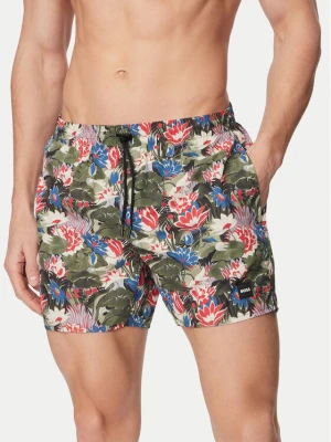 BOSS Szorty kąpielowe Piranha 50508844 Zielony ciemny Regular Fit