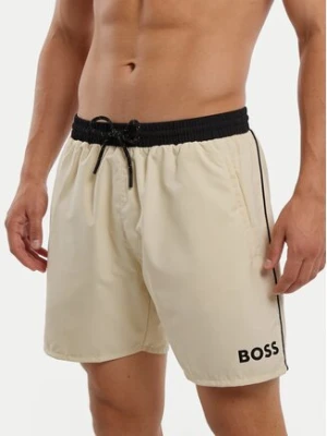 BOSS Szorty kąpielowe Starfish 50514429 Beżowy Regular Fit
