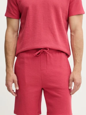 BOSS szorty lounge męskie z bawełną Waffle Shorts