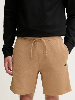 BOSS szorty lounge męskie z bawełną Waffle Shorts