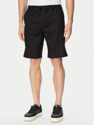 BOSS Szorty materiałowe 50559178 Czarny Regular Fit