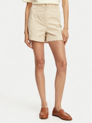 BOSS Szorty materiałowe C Tanessa-D 50556391 Beżowy Regular Fit