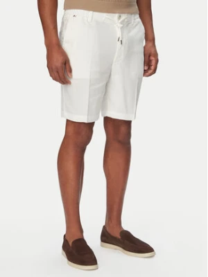 BOSS Szorty materiałowe Kane1 50557537 Biały Regular Fit
