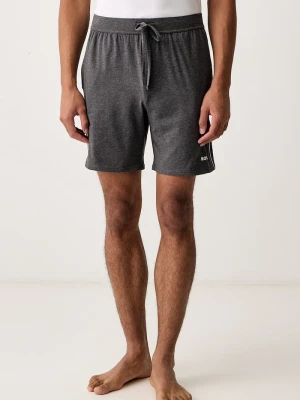 BOSS szorty piżamowe męskie bawełniane z elastanem Unique Shorts szary