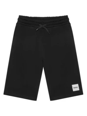 BOSS Szorty sportowe J52928 D Czarny Regular Fit