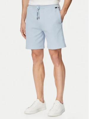 BOSS Szorty sportowe Structure 50540581 Niebieski jasny Regular Fit