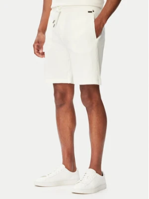BOSS Szorty sportowe Structure Shorts 50540581 Kremowy Regular Fit