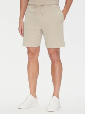 BOSS Szorty sportowe Waffle 50535884 Beżowy Regular Fit