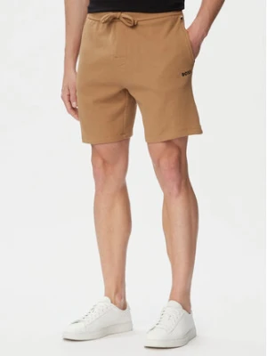 BOSS Szorty sportowe Waffle 50535884 Beżowy Regular Fit