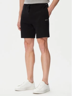 BOSS Szorty sportowe Waffle 50535884 Czarny Regular Fit