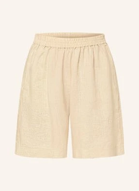 Boss Szorty Z Lnu Torea beige