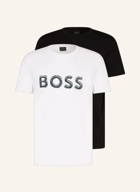 Boss T-Shirt, 2 Szt. weiss