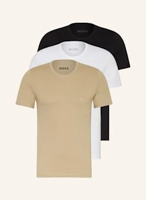 Boss T-Shirt, 3 Szt. beige