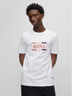 Boss T-Shirt 50486210 Biały Slim Fit