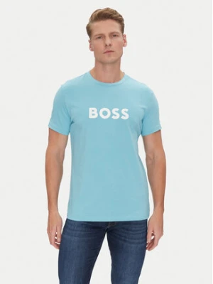 BOSS T-Shirt 50491706 Niebieski Regular Fit