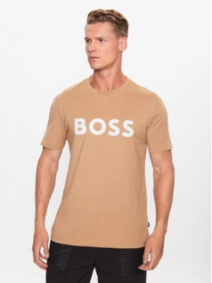Boss T-Shirt 50495742 Beżowy Regular Fit
