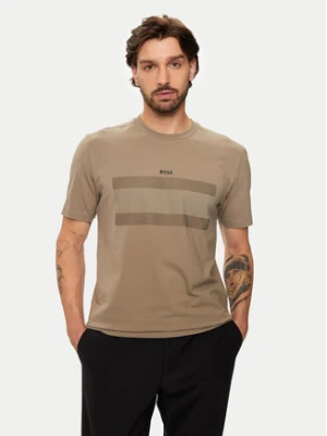 BOSS T-Shirt 50525224 Beżowy Regular Fit