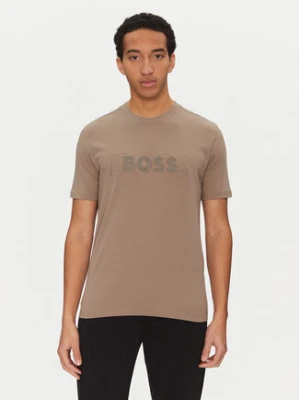 BOSS T-Shirt 50531271 Zielony Regular Fit