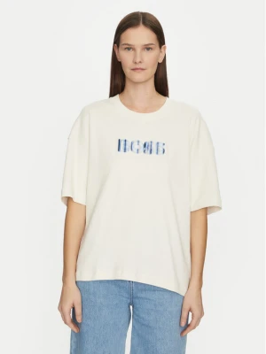 BOSS T-Shirt 50532093 Kremowy Relaxed Fit