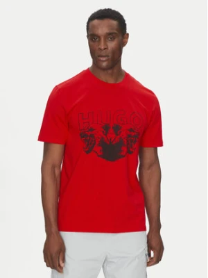 BOSS T-Shirt 50538257 Czerwony Regular Fit