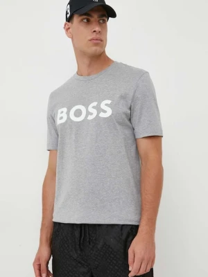 BOSS t-shirt bawełniany szary
