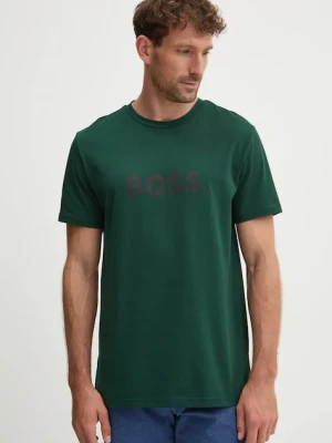 BOSS t-shirt bawełniany zielony