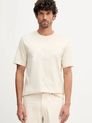BOSS t-shirt bawełniany C-Thompson 215 beżowy