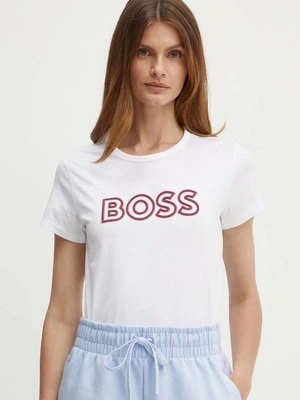 BOSS t-shirt bawełniany damski kolor biały 50522209