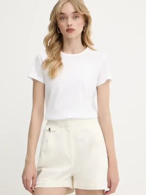 BOSS t-shirt bawełniany damski kolor biały 50537598